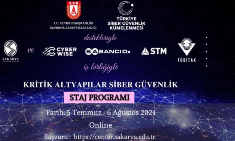Sakarya Üniversitesinden Kritik Altapılar Siber Güvenlik Staj Programı