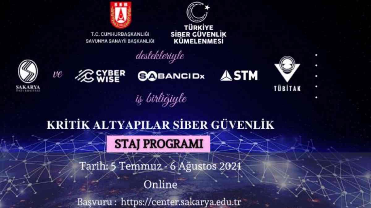 Sakarya Üniversitesinden Kritik Altapılar Siber Güvenlik Staj Programı